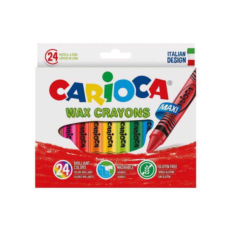 ΚΗΡΟΜΠΟΓΙΕΣ CARIOCA WAX CRAYONS MAXI/24 τεμ.