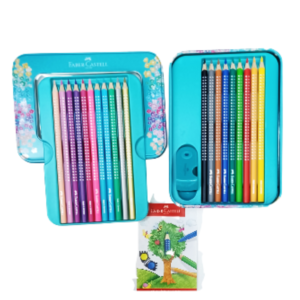 ΞΥΛΟΜΠΟΓΙΕΣ 20 BRILLANT SPARKLE COLOR PENCILS & 1 SHARPENER & 1 ΜΕΤΑΛ.ΚΑΣΕΤΙΝΑ