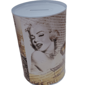 ΜΕΤΑΛΛΙΚΟΣ ΚΟΥΜΠΑΡΑΣ MARILYN MONROE 15,5X10 CM