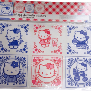 MEGA DECORATION 2 STICKER SHEETS HELLO KITTY 44X28 CM