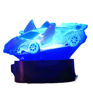 ΦΩΤΙΣΤΙΚΟ LAMBORGHINI 18X12CM 3D LAMP ILLUSION ΠΟΛΥΧΡΩΜΟ