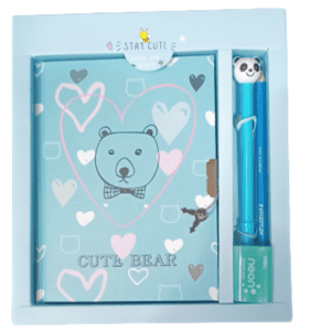 ΣΕΤ DIARY CUTE BEAR 13X18CM ΓΑΛΑΖΙΟ