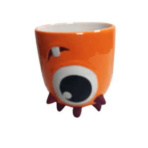 ΚΟΥΠΑ UPSIDE DOWN CERAMIC MUG ORANGE MONSTER