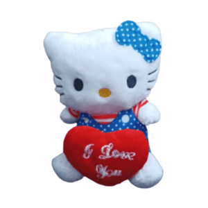 ΛΟΥΤΡΙΝΗ ΜΠΛΕ ΦΙΟΓΚΑΚΙ HELLO KITTY IN LOVE 15CM