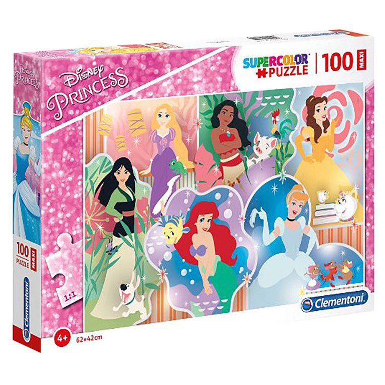 MAXI PUZZLE CLEMENTONI 100 TEM PRINCESS 62x42cm