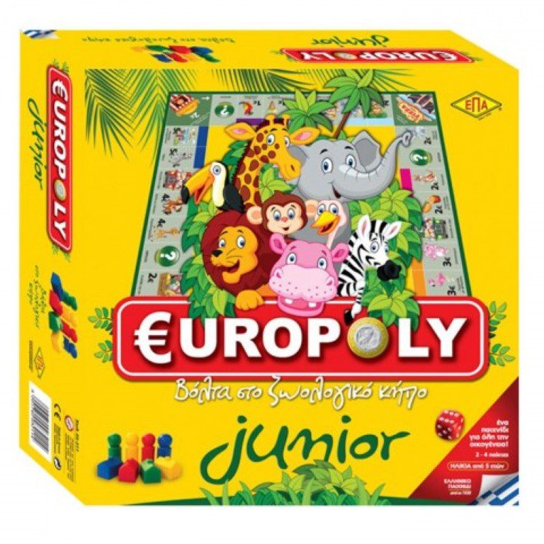 EUROPOLY JUNIOR-BOΛΤΑ ΣΤΟ ΖΩΟΛΟΓ.ΚΗΠΟ