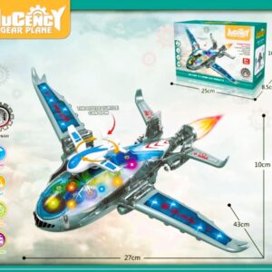 ELECTRIC AEROPLANE WITH LIGHT AND MUSIC 45CM