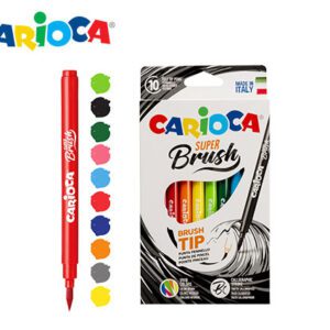 ΜΑΡΚΑΔΟΡΟΙ CARIOCA SUPER BRUSH 10 ΧΡΩΜΑΤΑ 42937