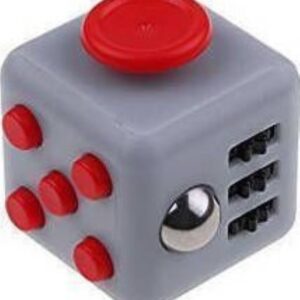 ANTISTRESS FIDGET CUBE 6 SIDES ΓΚΡΙ ME KOKKINO